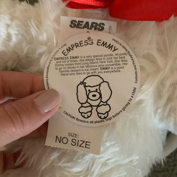 New Vintage Olly & Friends Dog White Poodle Bag “Empress Emily” Double handles - Picture 4 of 9